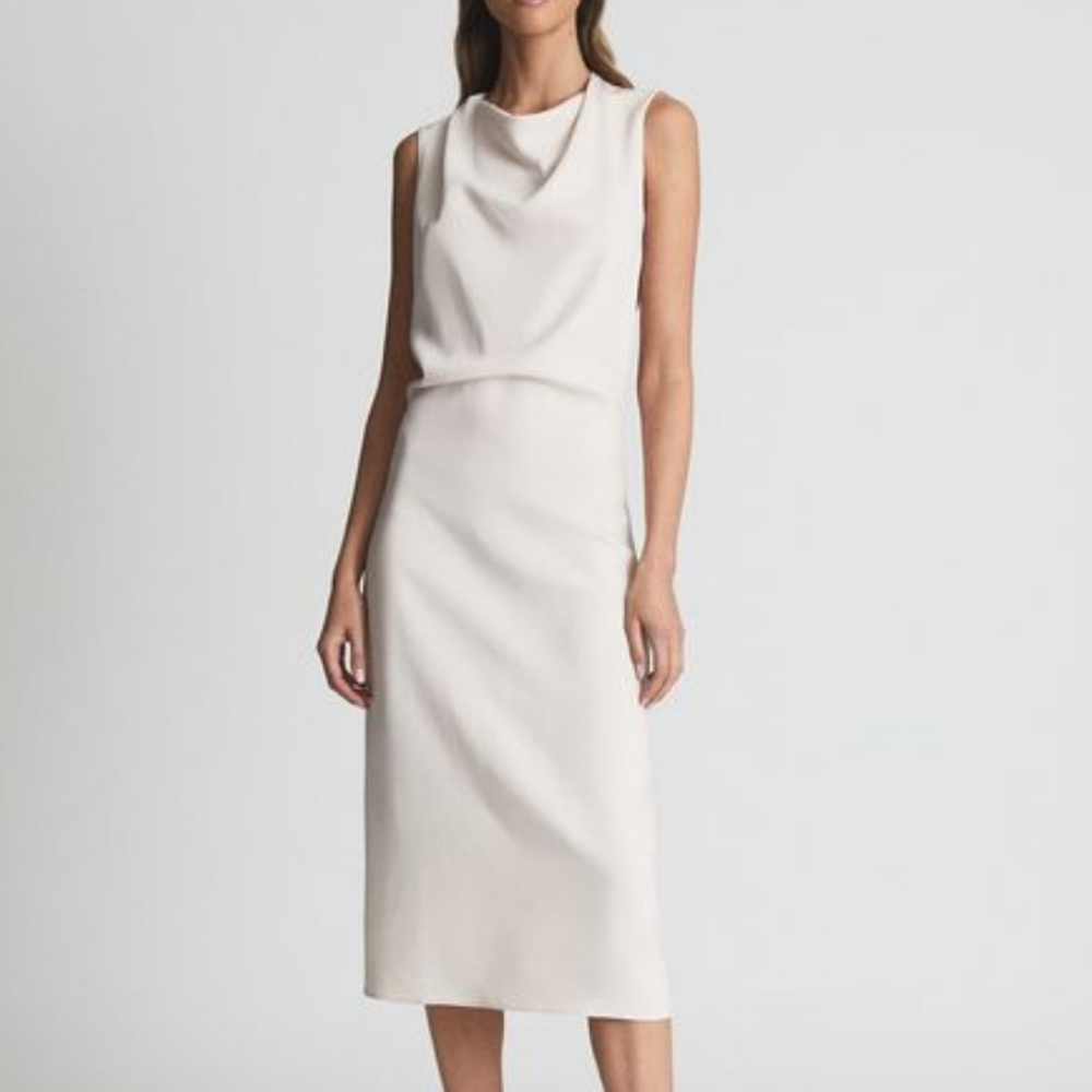 Reiss GIANNA BODYCON MIDI DRESS size 6